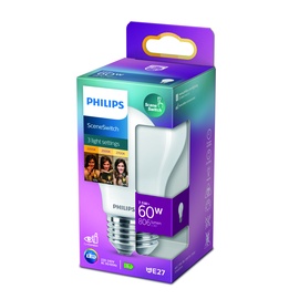 Лампочка Philips LED, A-type, теплый белый, E27, 7.5 Вт, 80 - 806 лм