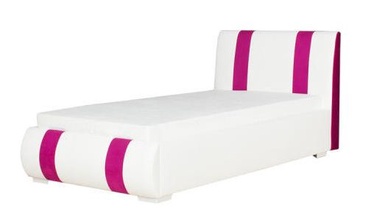 Bodzio Aga AG74 Bed 90x200 White/Pink