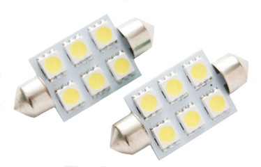 Bottari LED C5W 12V T11 6SMD Festoon White 2pcs 17876