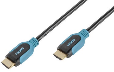 Vivanco High Speed HDMI Cable w/ Ethernet Black/Blue 2.5m 42956