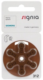 Siemens Signia A312 Hearing Aid Batteries 6x