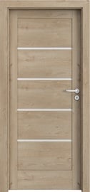Полотно межкомнатной двери Porta Verte Home G4 Verte Home G4, левосторонняя, дубовый, 203 x 74.4 x 4 см
