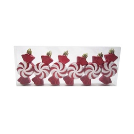 Eglutės žaisliukai Christmas Touch, 8 cm, 6 vnt.