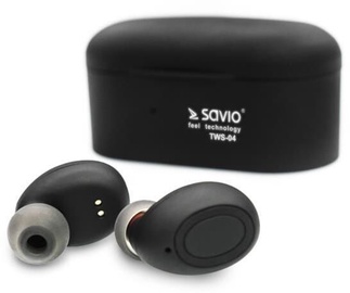 Ausinės SAVIO TWS-04 Black