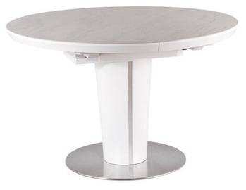 Обеденный стол Signal Meble Modern Orbit Ceramic, белый, 1600x1200x760мм