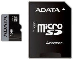 ADATA Premier Pro 16GB microSDHC UHS-I Class 10 + Adapter AUSDH16GUI3V30S-RA1