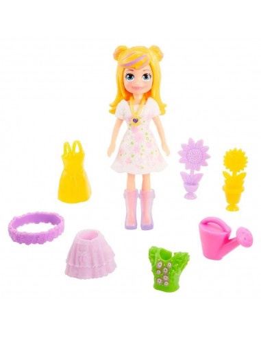 Кукла - фигурка Mattel Polly Pocket Bloomin Bright Polly GMF78, 7 см, 10 pcs