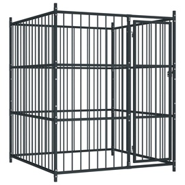 Клетка для собаки VLX Outdoor Dog Kennel Black, 1500x1500x1850 мм