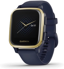Išmanusis laikrodis Garmin Venu Sq Music Edition Navy / Light Gold