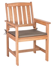 Home4you Woody Padded Garden Chair Meranti