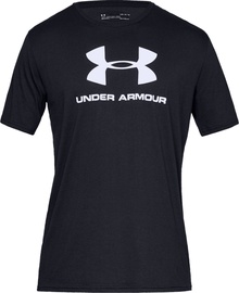 T-krekls Under Armour Sportstyle Logo Tee 1329590-100, melna, M