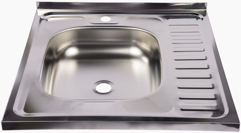 Plautuvė Diana Kitchen Sink Left 600x600mm, nerūdijantysis plienas, 60 cm x 60 cm x 16 cm