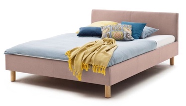 Кровать Lena, 140 x 200 cm, розовый/дубовый