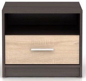 Naktinis staliukas Black Red White Nepo Plus Wenge/Sonoma Oak