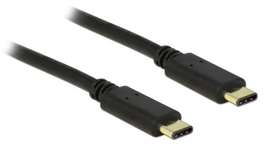 Juhe Delock USB 2.0 C male, USB 2.0 C male, 2 m, must