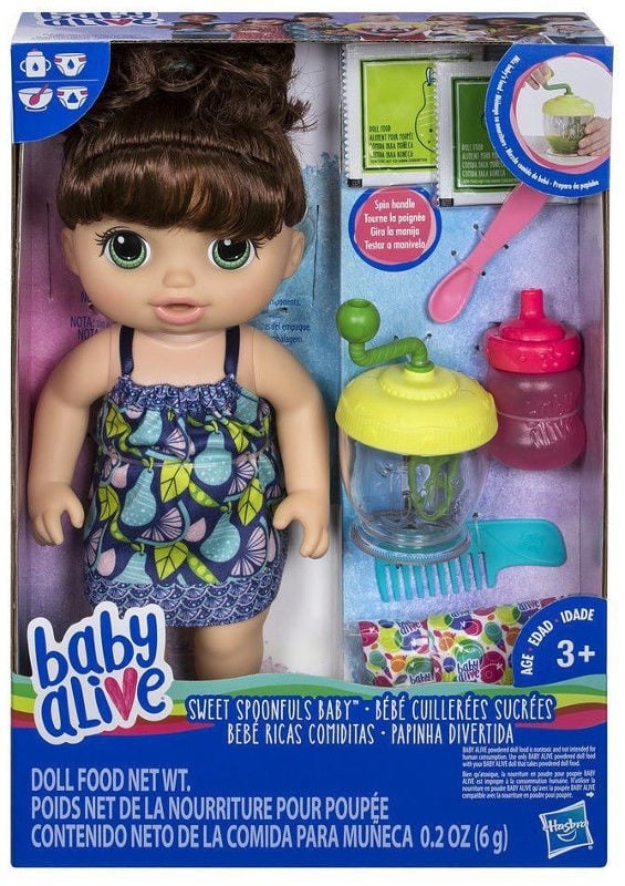 baby alive sweet spoonfuls baby doll girl