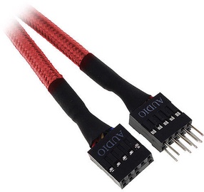BitFenix Audio Extension Cable 9-Pin Male to 9-Pin Female Red/Black