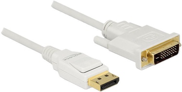 Delock Cable DisplayPort 1.2 Male to DVI 24+1 Male Passive 1m White