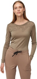 Audimas Fine Merino Wool Long Sleeve Top Pine Bark L