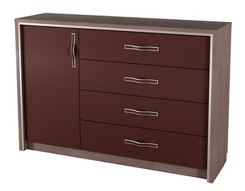 Silva Monika Chest Of Drawers 155x44x110cm Chocolate