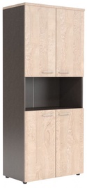 Skyland XTEN Office Cabinet XHC 85.4 Tiara Beech/Dark Wood