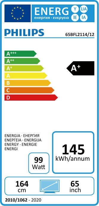 Televiisor Philips BFL2114, LED, 65 "