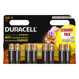 BATERIJAS DURACELL AA, LR6, 8 GAB.