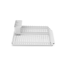 Trauku žāvētājs Brabantia, 38.6 cm x 49.2 cm x 14.2 cm, plastmasa/tērauds, balta