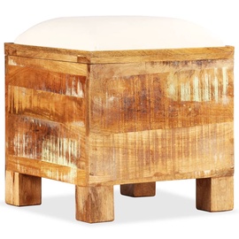 Пуф VLX Solid Reclaimed Wood, коричневый, 40 см x 40 см x 45 см