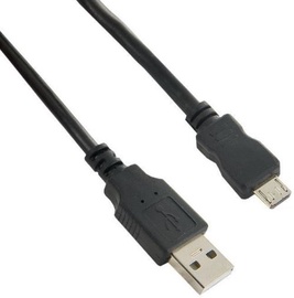 4World Cable USB-micro USB Black 1.8m