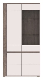 WIPMEB Ares AS10 Display Cabinet Enderein Oak/White High Gloss