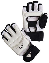 Boksa cimdi Adidas Taekwondo WTF, balta/melna, M