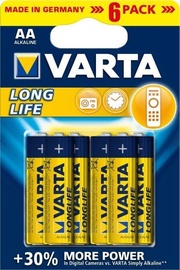 Baterijas Varta, AA, 6 gab.
