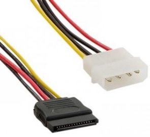 4World Power Cable Molex / SATA 0.15m