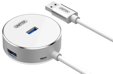 Unitek Y-3197WH Hub 4x USB 3.0 Aluminium White