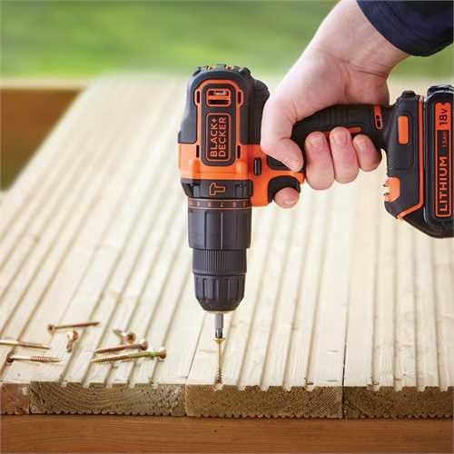 Akulööktrell koos akuga Black & Decker BDCHD18-QW, 18 V, 1.5 Ah