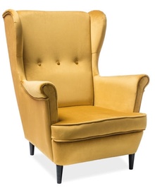 Atzveltnes krēsls Signal Meble Lord Bluvel 52 Yellow, 75x56x101 cm