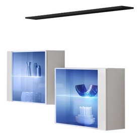 ASM Switch SB III Hanging Cabinet/Shelf Set White/Black