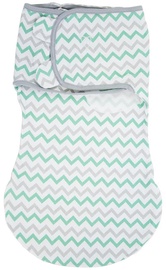 Summer Infant SwaddleMe WrapSack Large Teal Grey Chevron