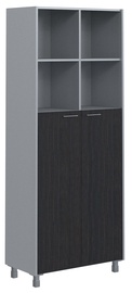 Skyland Offix New Office Cabinet OHC 87.6 Legno Dark/Metallic