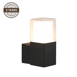 Lampa Domoletti Tower ELED-328UP, 12W, LED, IP44, melna, 10.5 cm x 29 cm