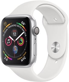 Apple Watch Series 4 40mm LTE Silver Aluminum Sport Band White