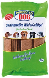 Perfecto Dog Chew Strips Wild & Poultry 200g
