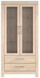 Black Red White Gent Glass Door Cabinet 98x201x42cm Oak