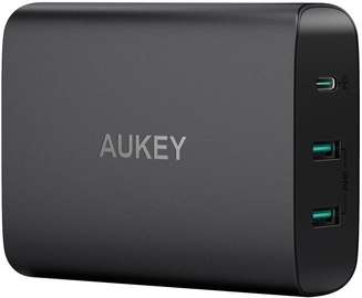 Зарядное устройство для телефона Aukey, USB/AC/DC, черный