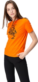 Audimas Womens Short Sleeve Tee Orange Printed M