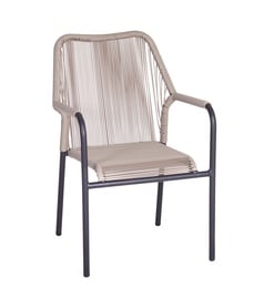 Dārza krēsls Masterjero Pėdos smėlyje, bēša, 56 cm x 65 cm x 80 cm