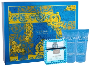 Versace Man Eau Fraiche 50ml EDT + 50ml Shower Gel + 50ml After Shave Balm New Desgin