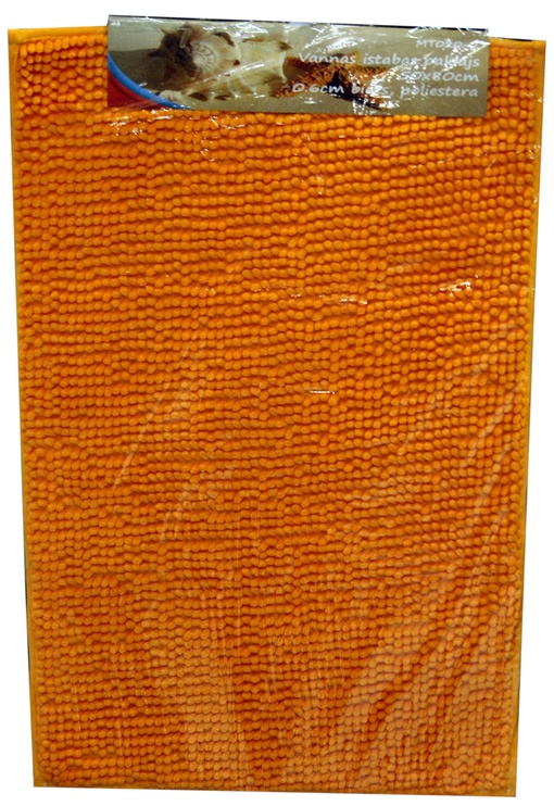 Vannitoa põrandamatt Besk, oranž, 800 mm x 500 mm
