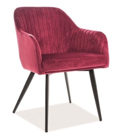 Söögitoa tool Signal Meble Modern Elina Velvet, punane